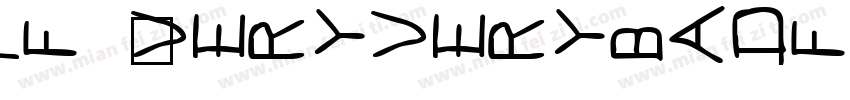 Pf_veryverybadfont7 Shadow字体转换